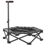 Fitneso batutas su reguliuojama rankena, 104 cm, iki 120 kg, juodas