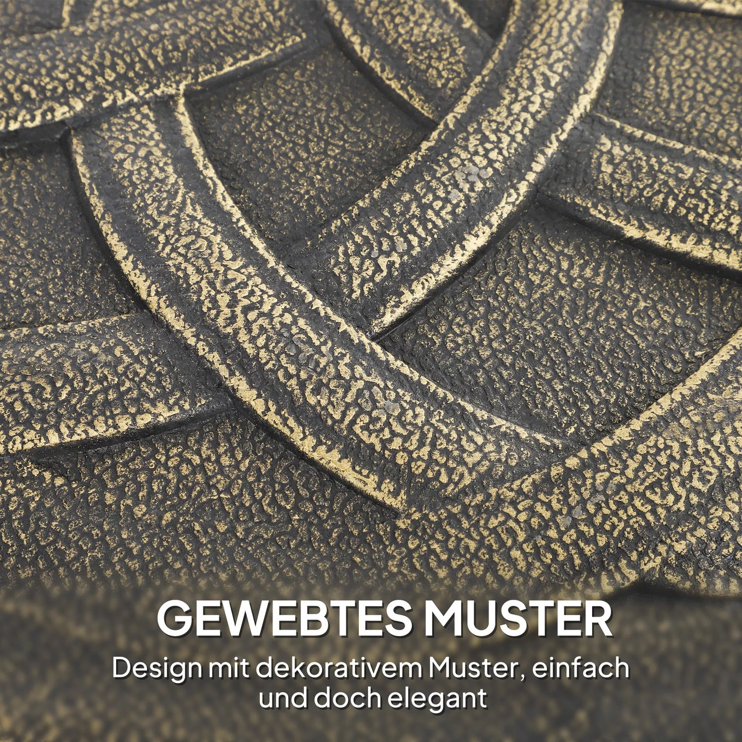 Sunkus saulės skėčio pagrindas su ratukais ir stabdžiais, klasikinio stiliaus, bronzinis 32/38/48mm