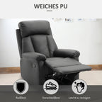 Fotelis su piktogramomis, žyminčiomis atsparią valyti dirbtinę odą