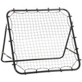 Futbolo treniruočių sienelė (rebounder) 84 x 84 cm, reguliuojama, juoda