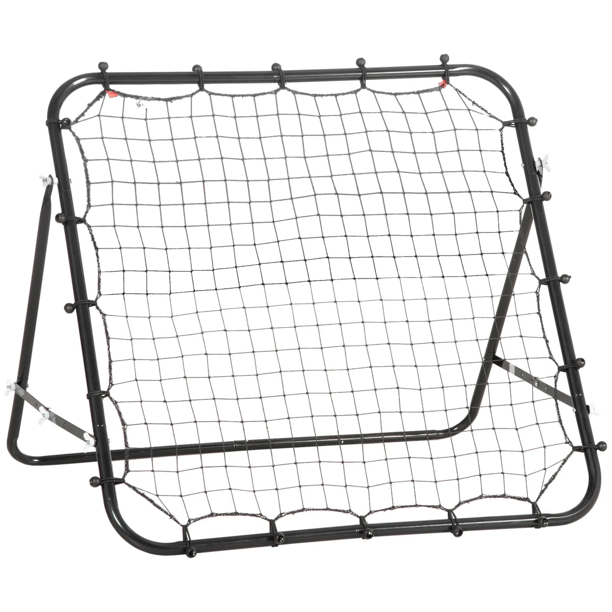 Futbolo treniruočių sienelė (rebounder) 84 x 84 cm, reguliuojama, juoda
