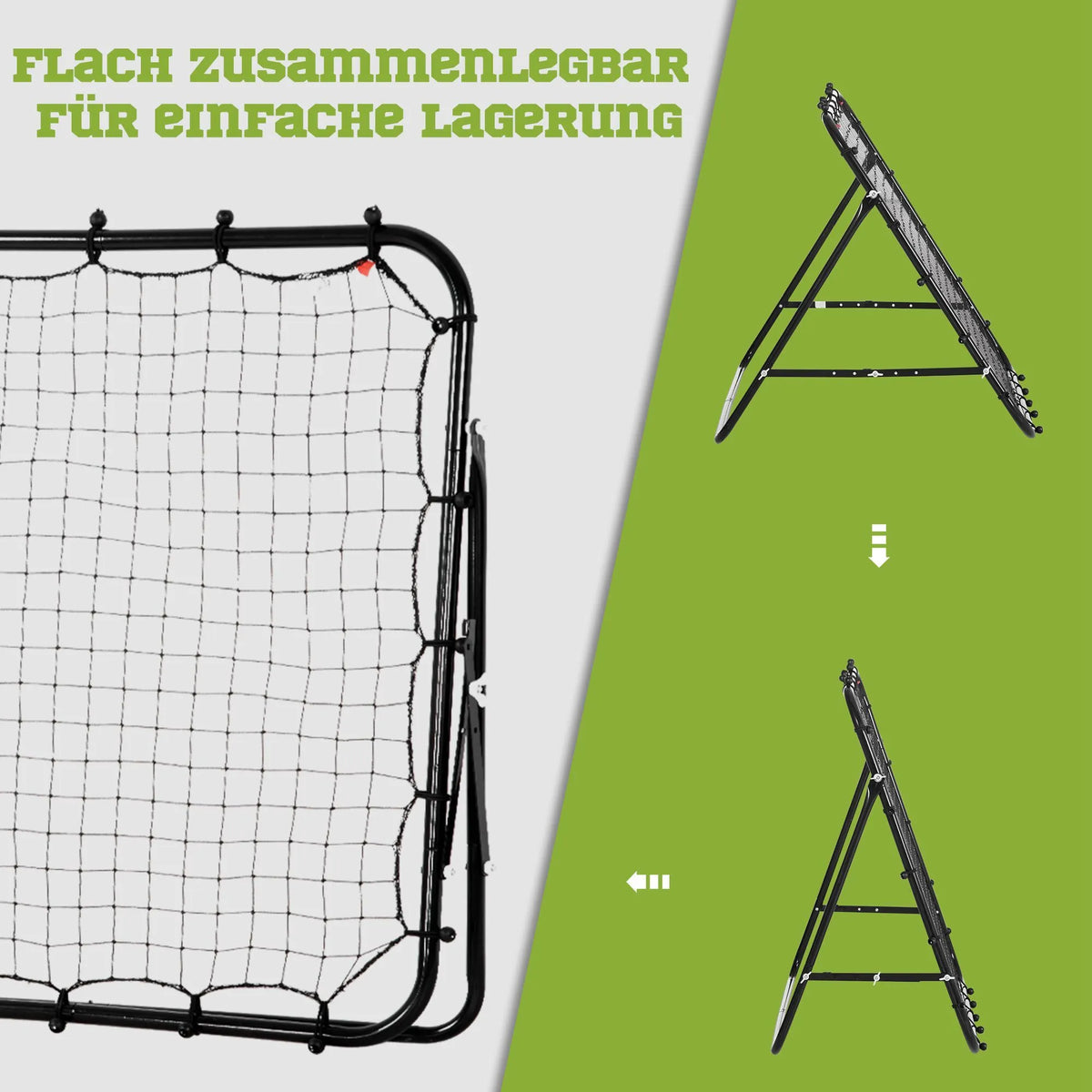 Infografika, rodanti sienelės sulankstymo žingsnius laikymui