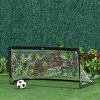 Futbolo vartai 183 x 90 x 90 cm su krepšiu, 2 vnt., juodi
