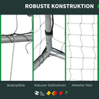 Futbolo vartai 300 x 120 x 200 cm, pilki