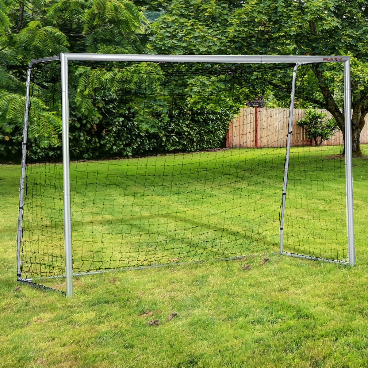 Futbolo vartai 300 x 120 x 200 cm, pilki