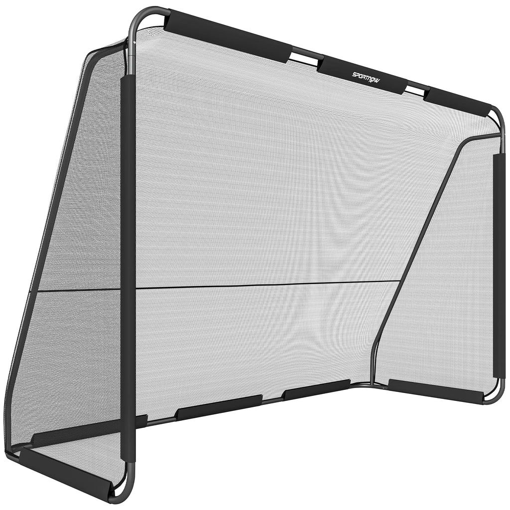 Futbolo vartai 300 x 200 cm su tvirtu tinkleliu, juodi