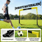 Futbolo vartai pop-up, 150 x 110 x 110 cm, geltoni
