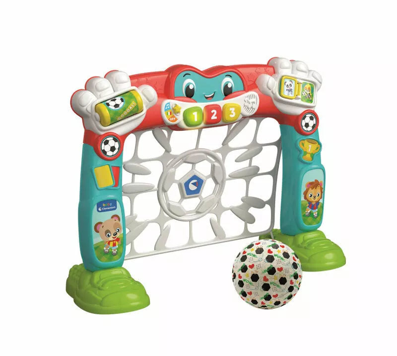 Futbolo vartai su kamuoliu, interaktyvūs, nuo 18 mėnesių, 58 × 46 × 13 cm, spalvoti