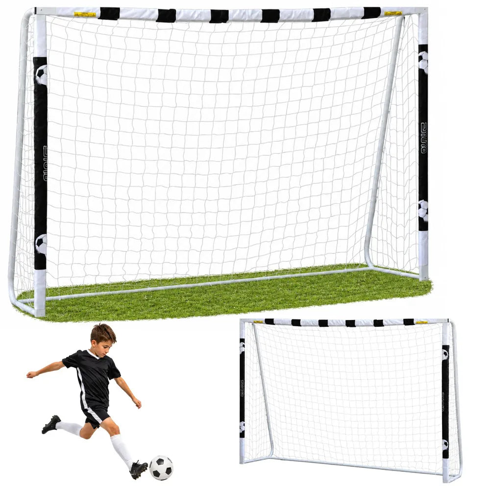 Futbolo vartai su tinklu ir dirbtinės žolės danga, 120 × 40 × 20 cm