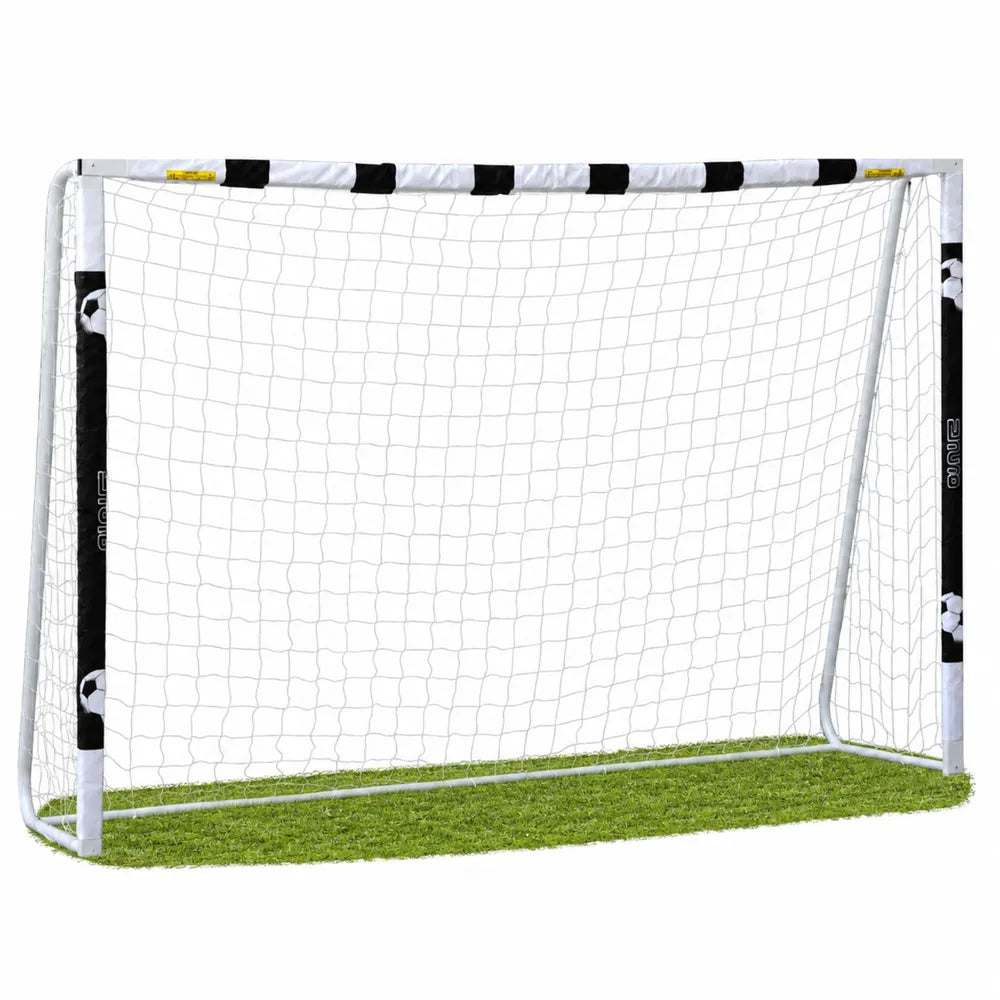 Futbolo vartai su tinklu ir dirbtinės žolės danga, 120 × 40 × 20 cm