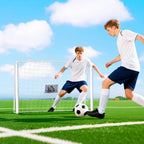 Futbolo vartai vaikams, su taikiniu, 186x123 cm, balti