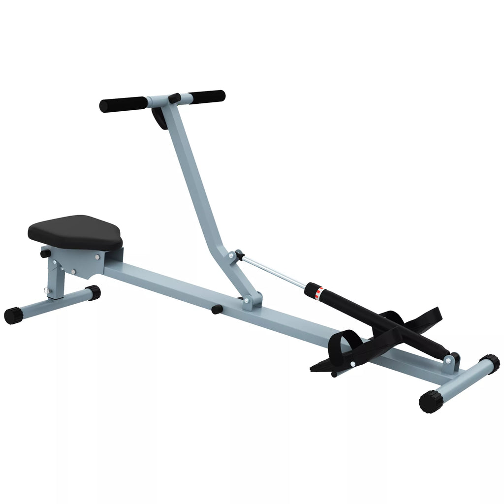 Iklaujamasis irklavimo treniruoklis su LCD ekranu, iki 100 kg, pilkas