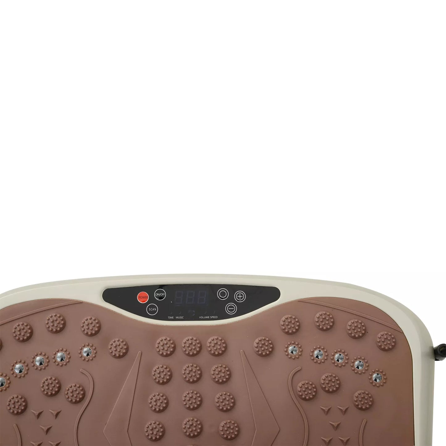 Vibracinė plokštė | Vibrotreneris | Treniruoklis su LED ekranu, USB garsiakalbiu, treniruočių juostomis ir nuotolinio valdymo pulteliu