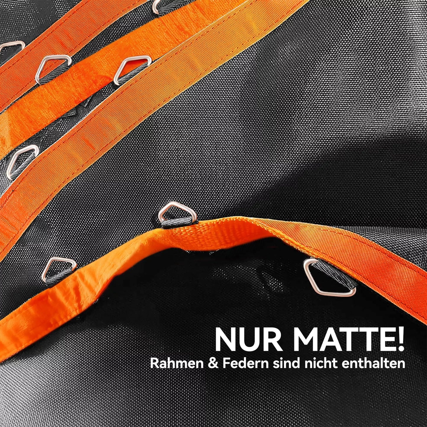 Batuto kilimėlis, apvalus šokimo kilimėlis, polipropilenas, oranžinis