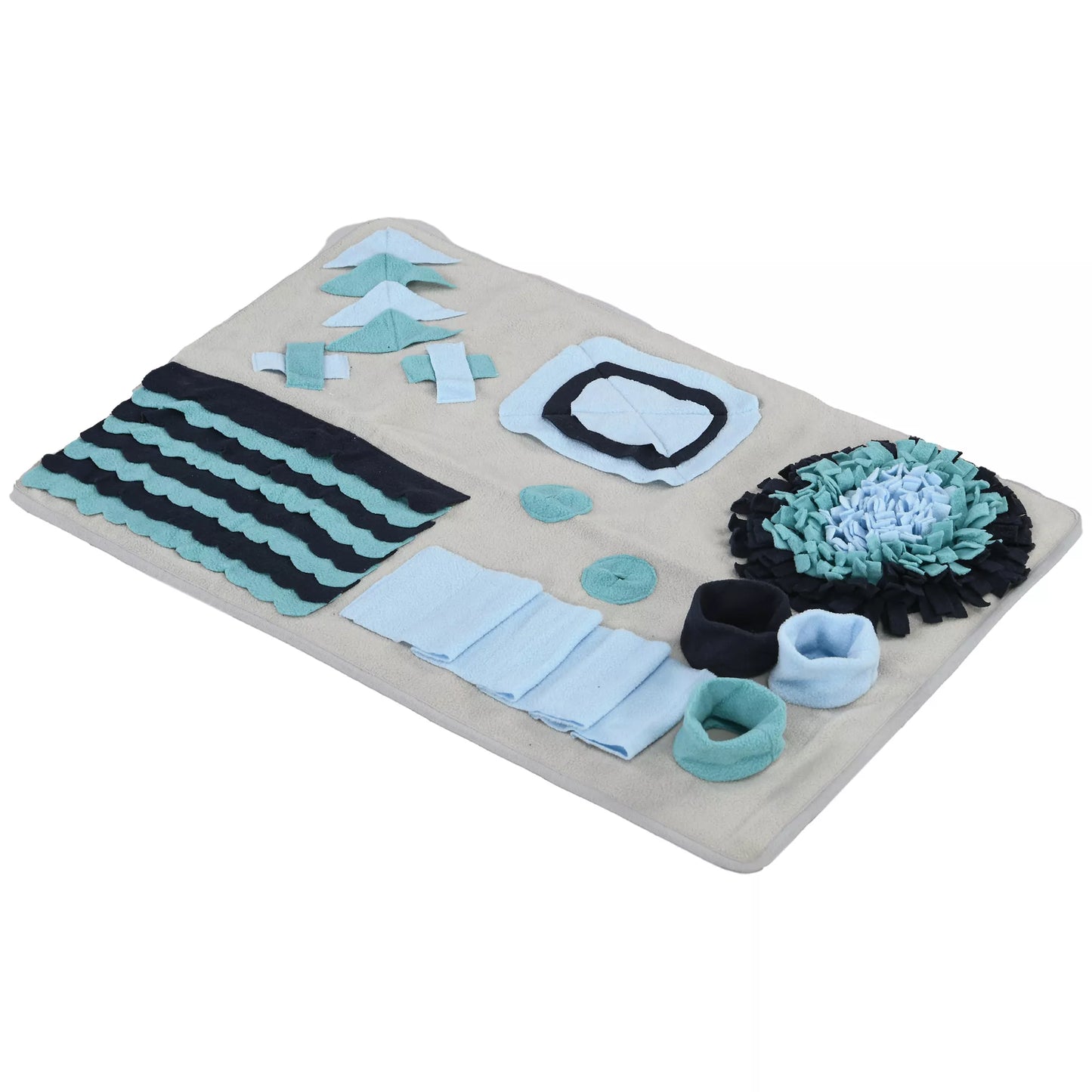 Šunų antklodė, patogi, su dekoratyviniais elementais, 74x50x5 cm, daugiaspalvė