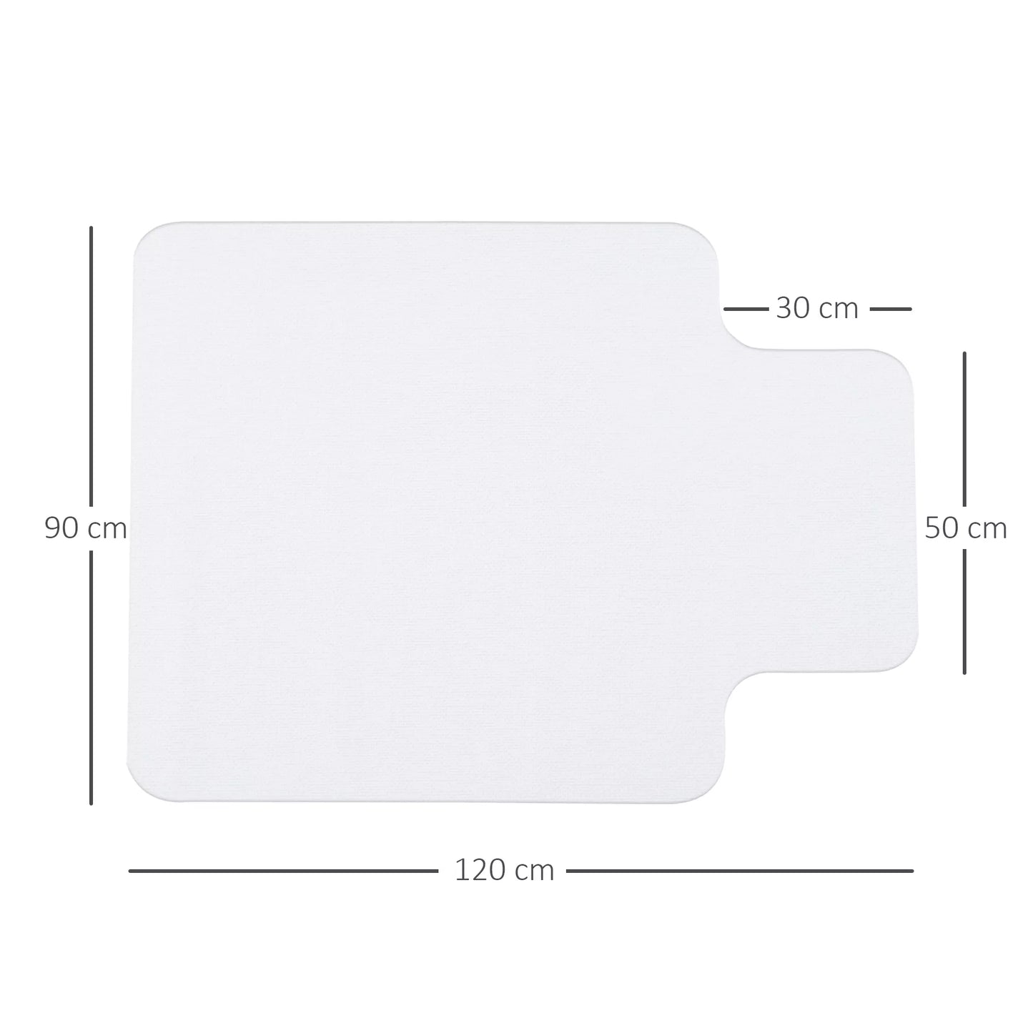 Kėdės kilimėlis kietoms grindims, 90 x 120 cm, neslystantis, permatomas. Grindų apsauga medienai ir plytelėms, skirta biurui ir namams.