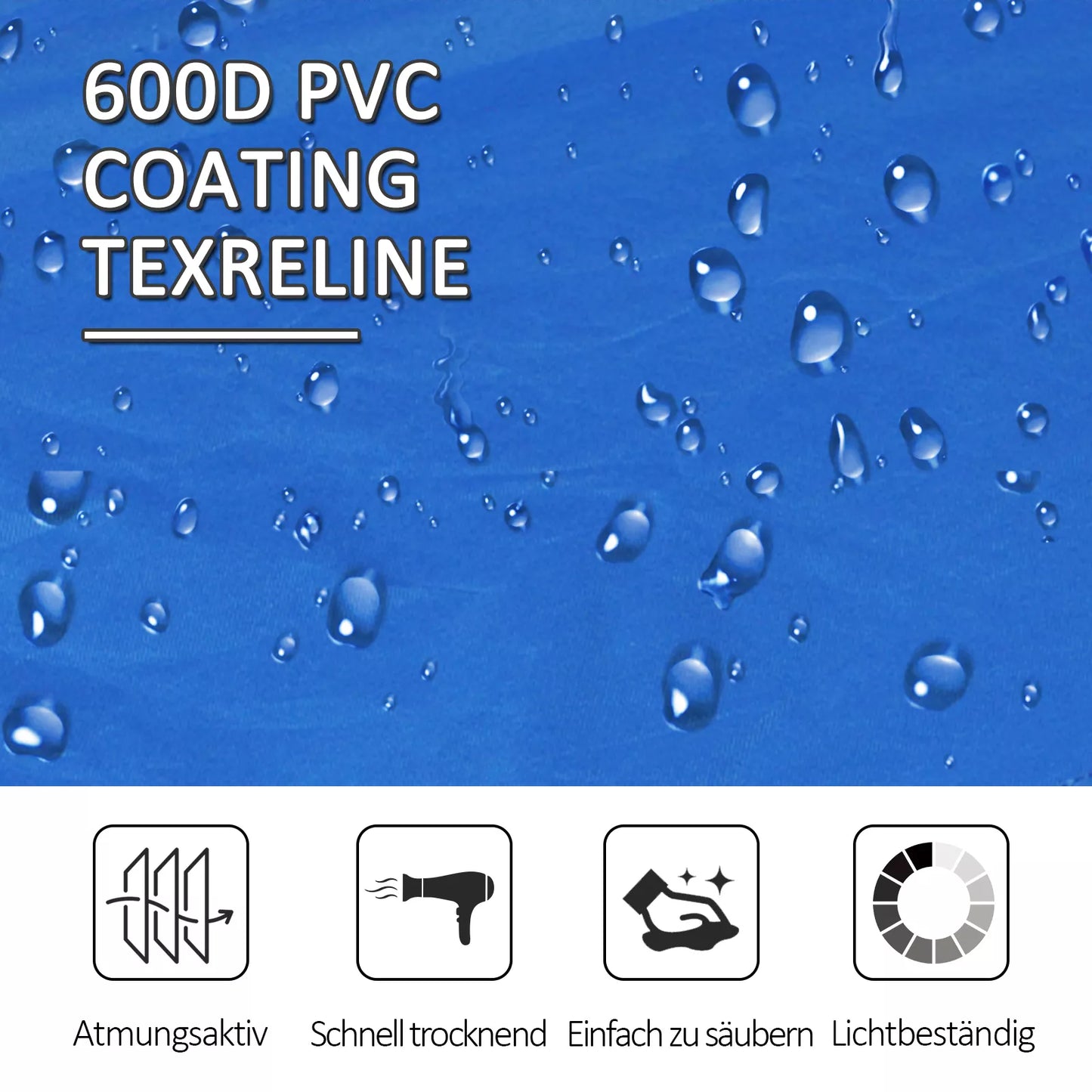 Sulankstoma kempingo lova 2 asmenims Sulankstoma lauko lova su nešimo krepšiu, atlaiko iki 136 kg svorį Plienas Oxford mėlyna + juoda 193 x 125 x 40 cm