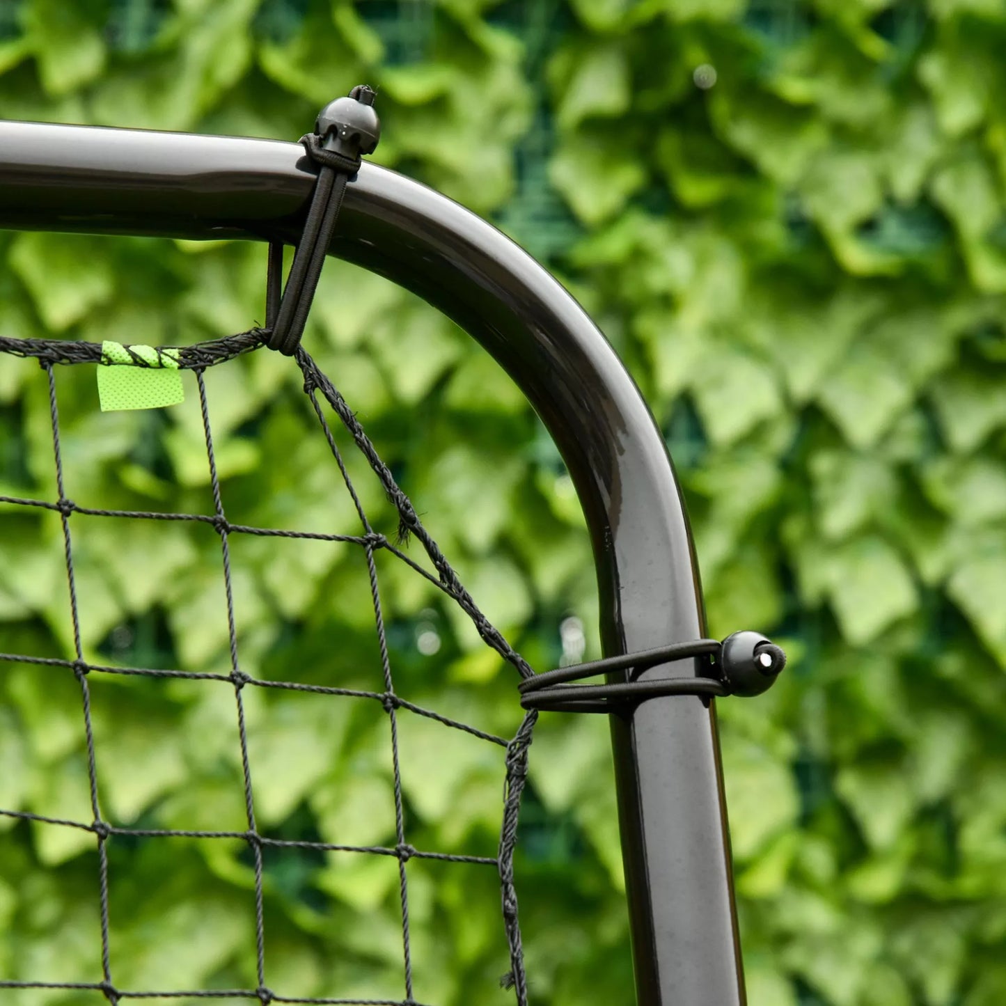 Futbolo atmušimo tinklas, reguliuojamas kampas, reguliuojamas aukštis, atmušėjas, juodas