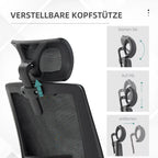 Reguliuojamos galvos atramos tvirtinimo detalė