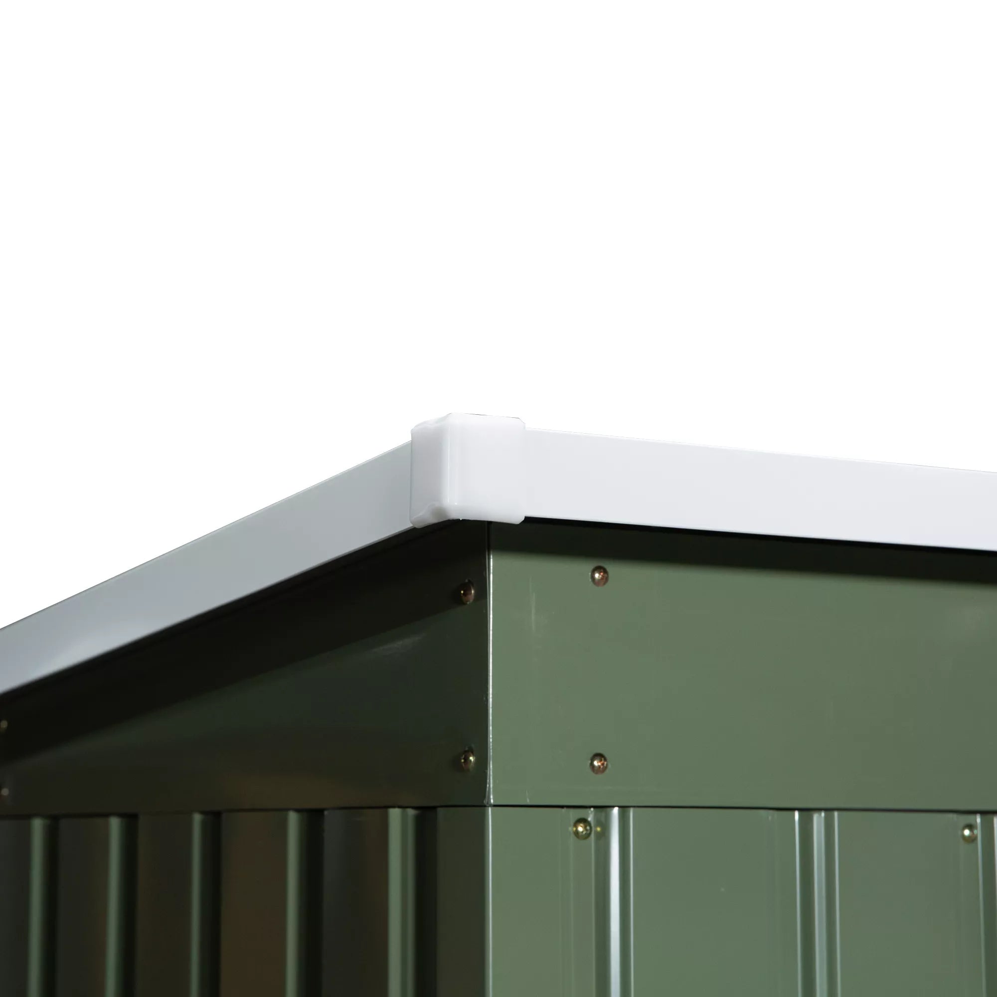 Sodo namelis metalinis su stumdomomis durimis 280x130x172 cm, šviesiai žalias