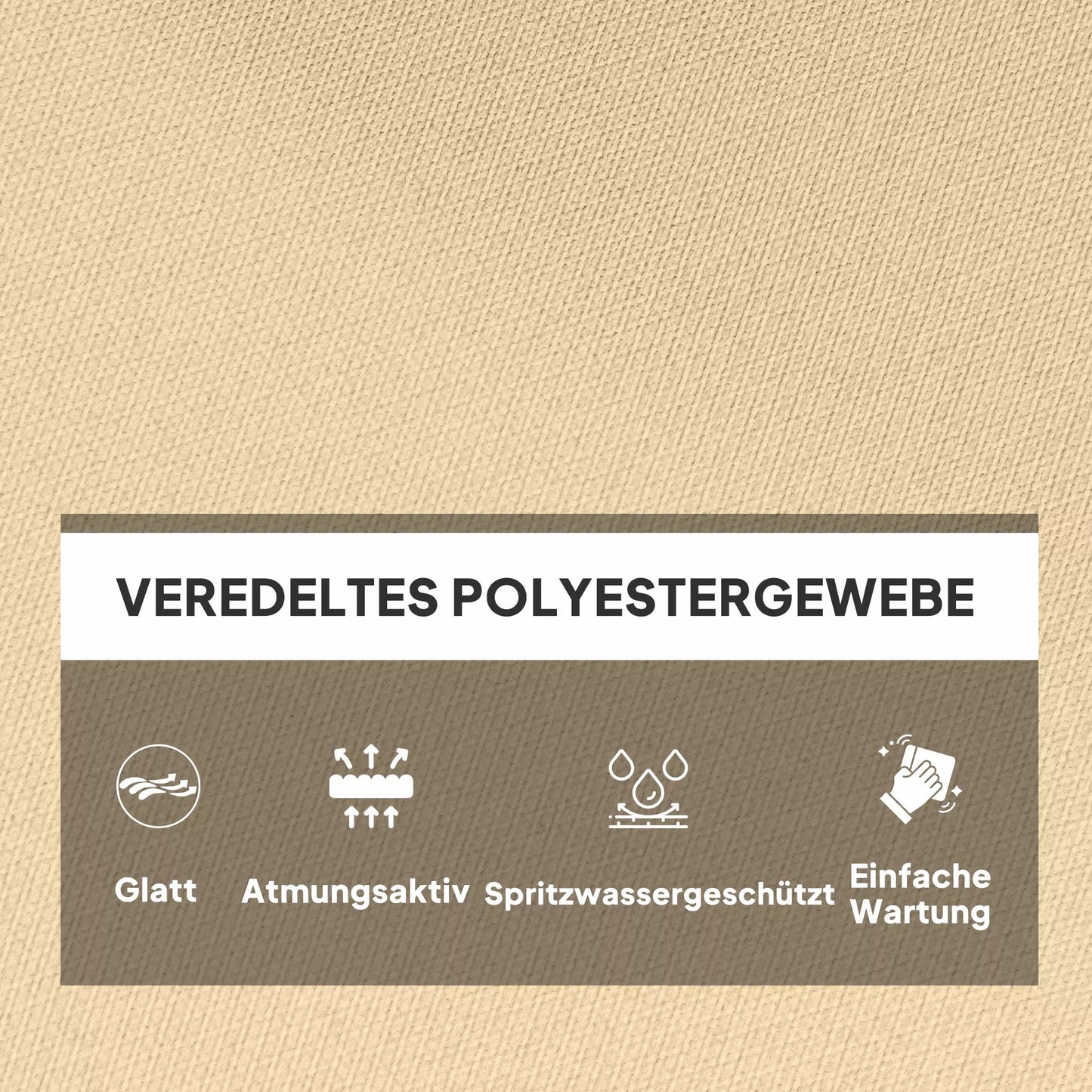 Sėdimoji pagalvėlė, lauko sėdimoji pagalvėlė kabančiam krepšiui ir supamiesiems krėslams, lauko pagalvėlė, smėlio spalvos