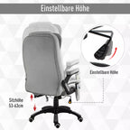 Infografika apie reguliuojamą aukštį: sėdimosios dalies aukštis 53-63 cm