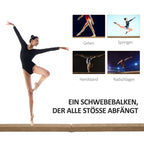 Gimnastikos balanso takelis sulankstomas 210 cm, rudas