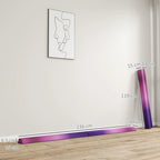 Gimnastikos buomas sulankstomas 236 cm, vaikams nuo 3 metų, violetinis/rožinis