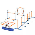 Šunų dresūros rinkinys Agility 7 dalių, mėlynas/oranžinis