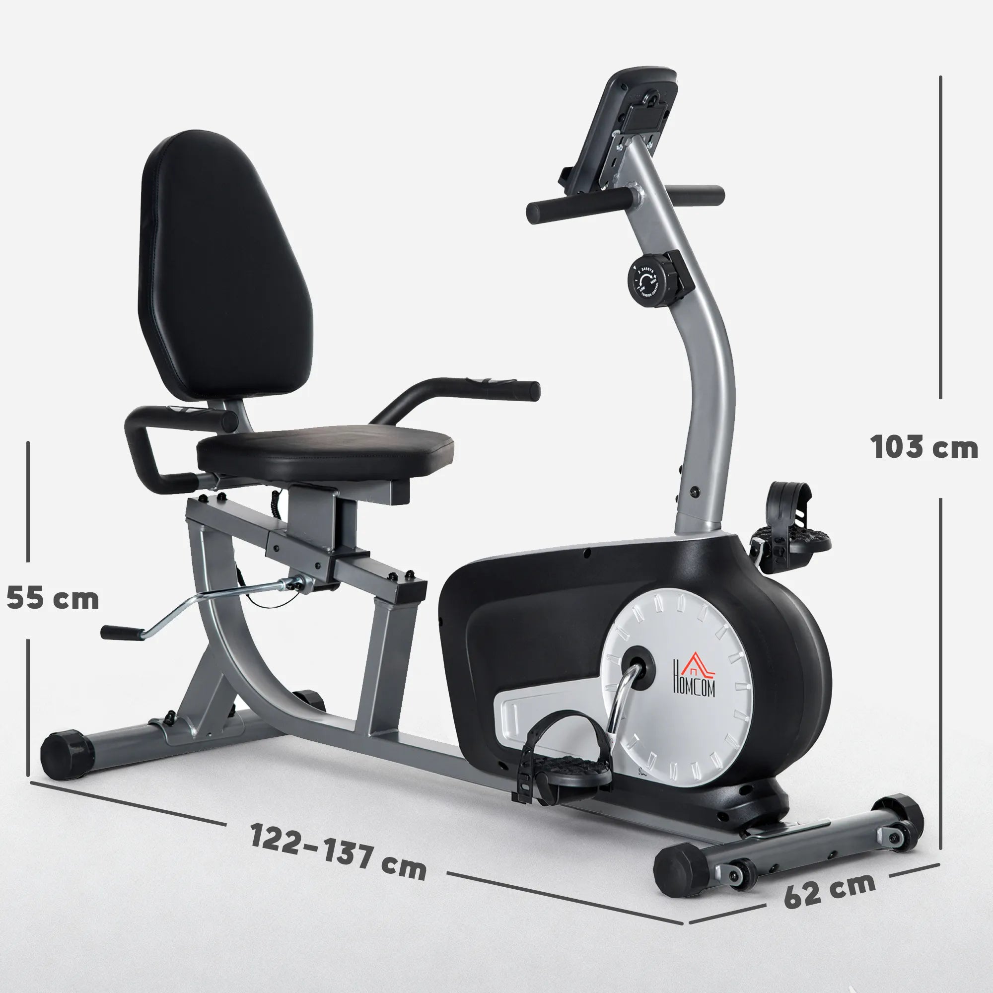 Gulimas treniruoklis su 8 pasipriešinimo lygiais, iki 110 kg, pilkas