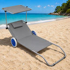 Gultas su ratukais, metalinis, 109 × 54 × 15 cm, pilkas