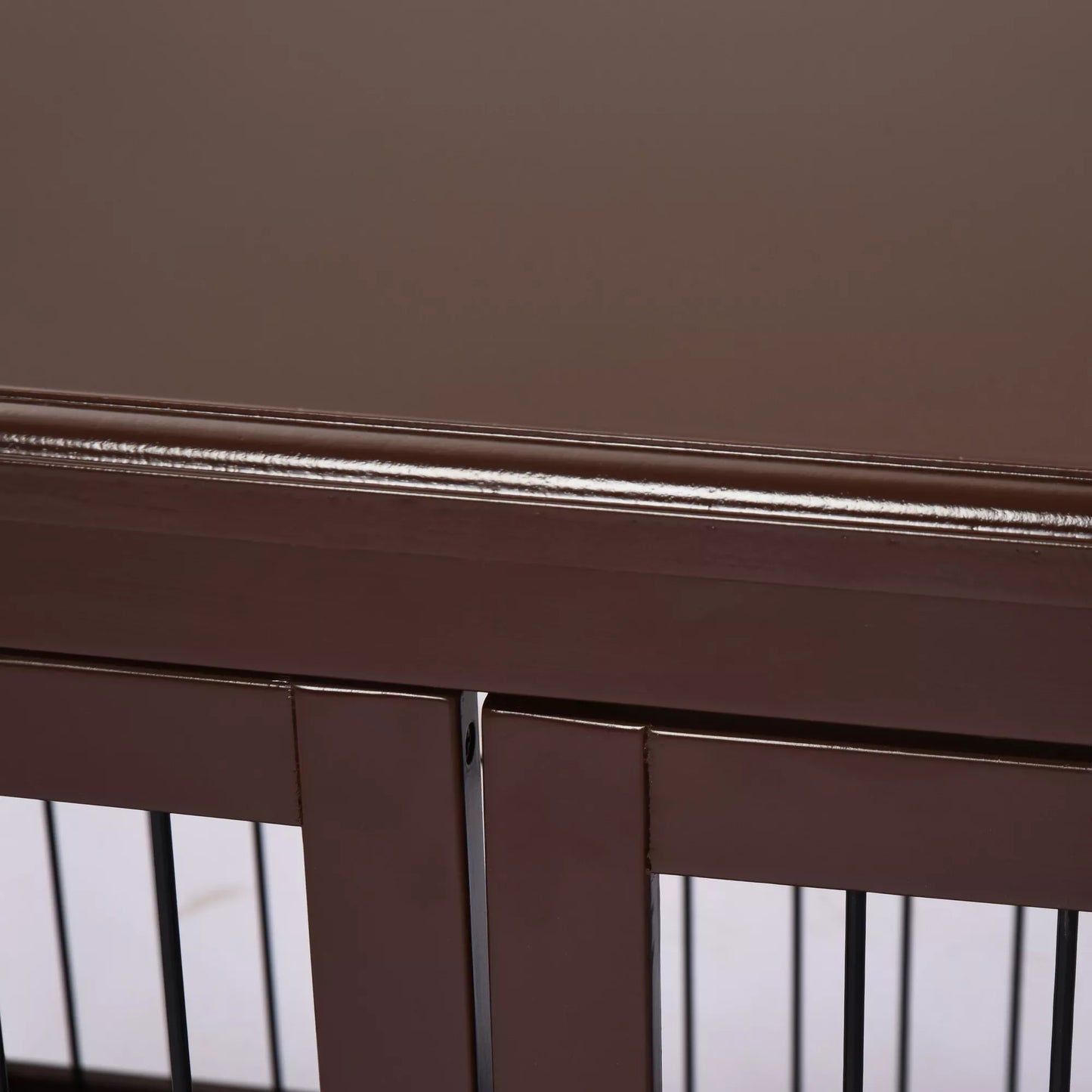 Šunų narvas, 2 įėjimai, užrakinamas, MDF ir metalas, 58,4 x 81,3 x 66 cm, juodas