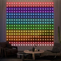 Užuolaida su 400 LED žiburėlių, dinamiškos girliandos su muzikos sinchronizavimu miegamajam, svetainei, 3 x 3 m