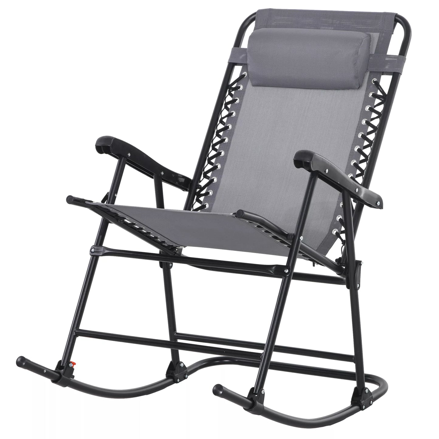 Lauko supynės, atsparios atmosferos poveikiui, sulankstomos, su pagalvėle, iki 120 kg, šviesiai pilkos spalvos