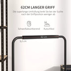 Grafika apie 62 cm ilgio stovo rankeną
