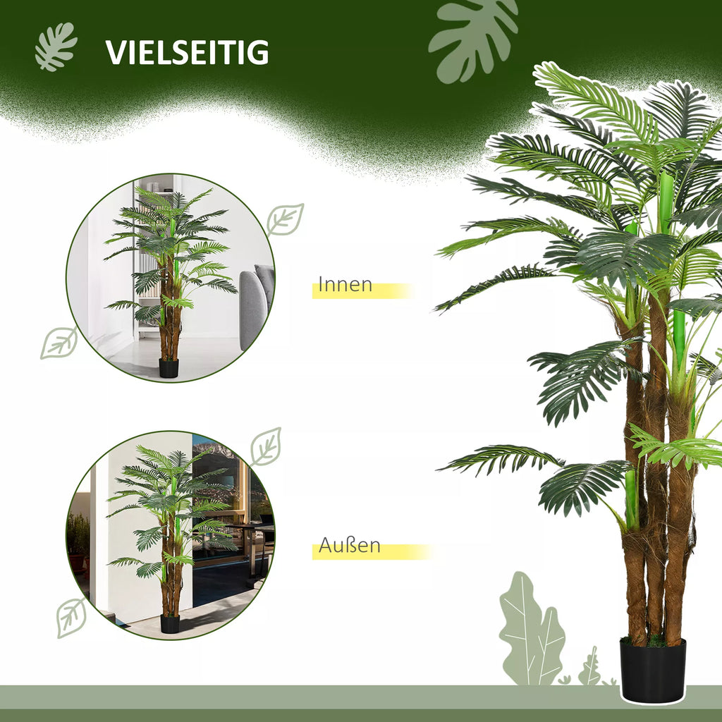 Dirbtinė palmė, 1,6 m, žalia