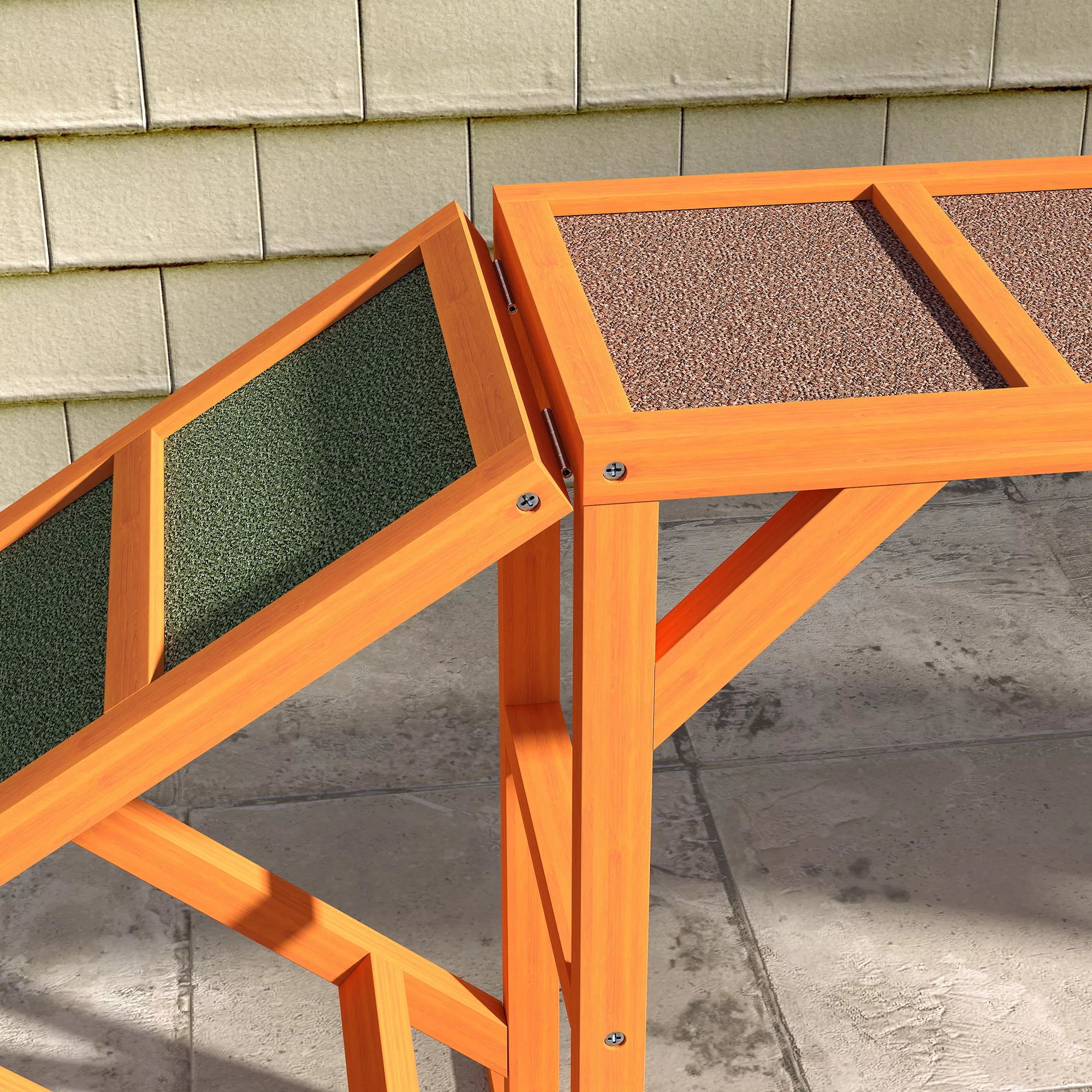Šunų agility rampa dresūrai, medinė, neslystanti, 335x55x60 cm