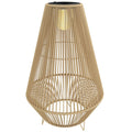Saulės stovas Rattan saulės lempos su šviesos jutikliu LED saulės lempa boho stiliaus IP44 atspari vandeniui
