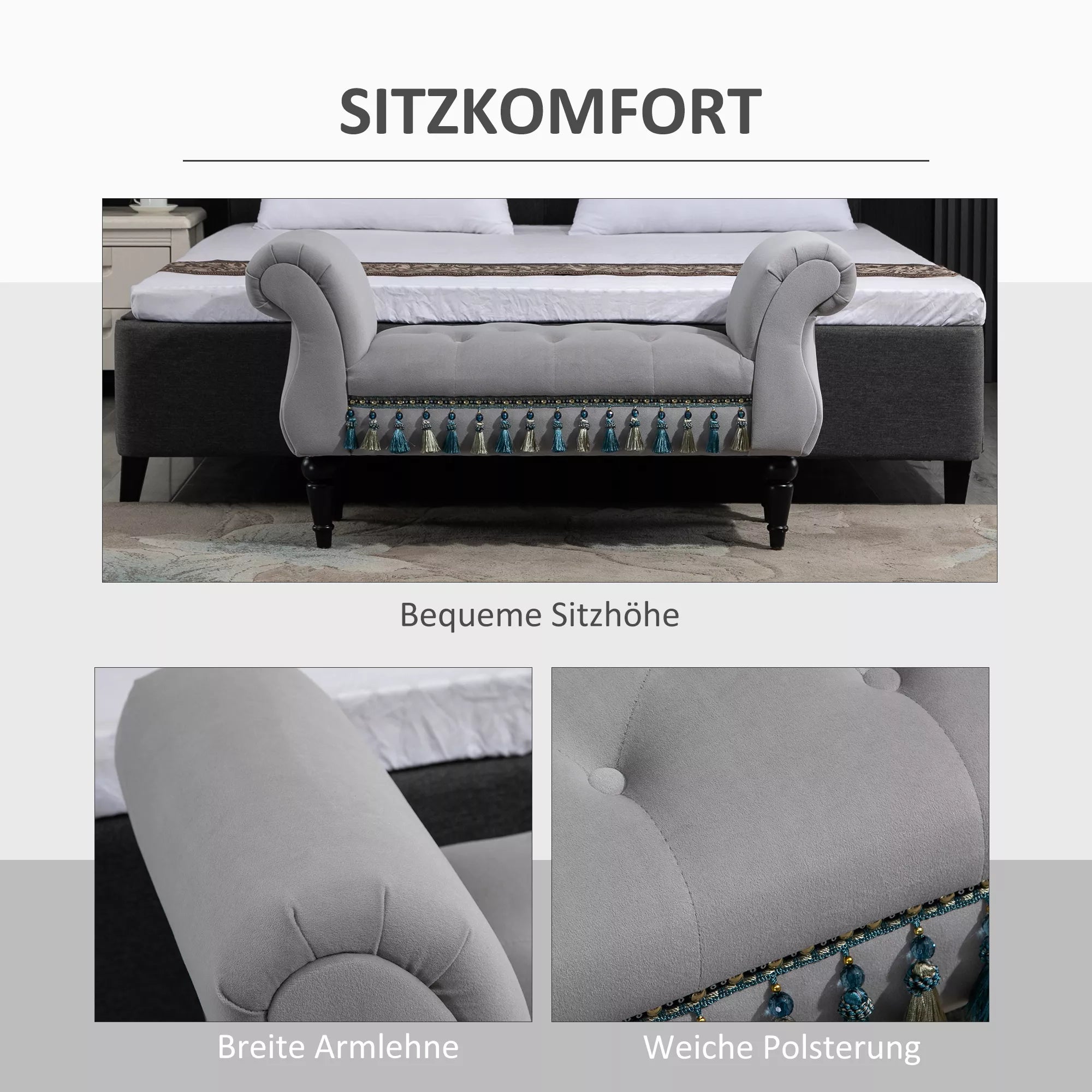 Schema su suoliuko sėdėjimo komfortu ir plačiais porankiais