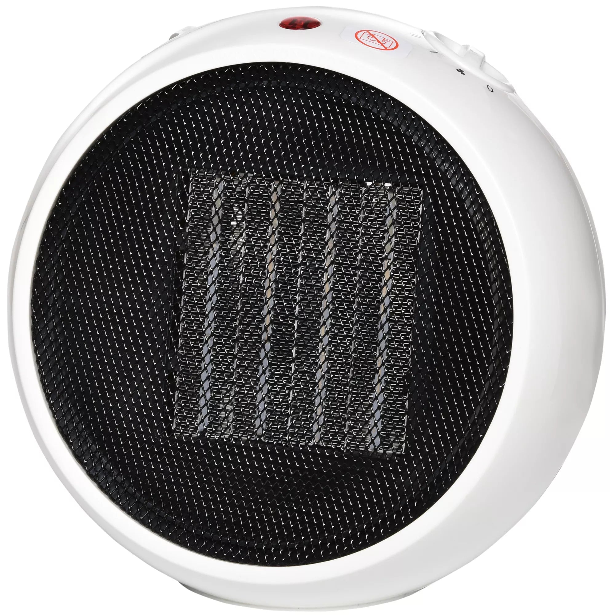 Elektrinis šildytuvas, ventiliatorius, šildytuvas, šildymo prietaisas, šiluma 900W/1500W Plastikas Baltas+Juodas 22 x 18,5 x 21 cm
