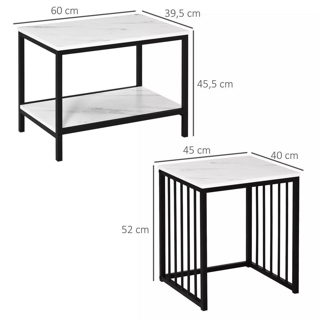 Infografika: didelio stalo matmenys 80x54x45,5 cm, mažo 40x52x45 cm