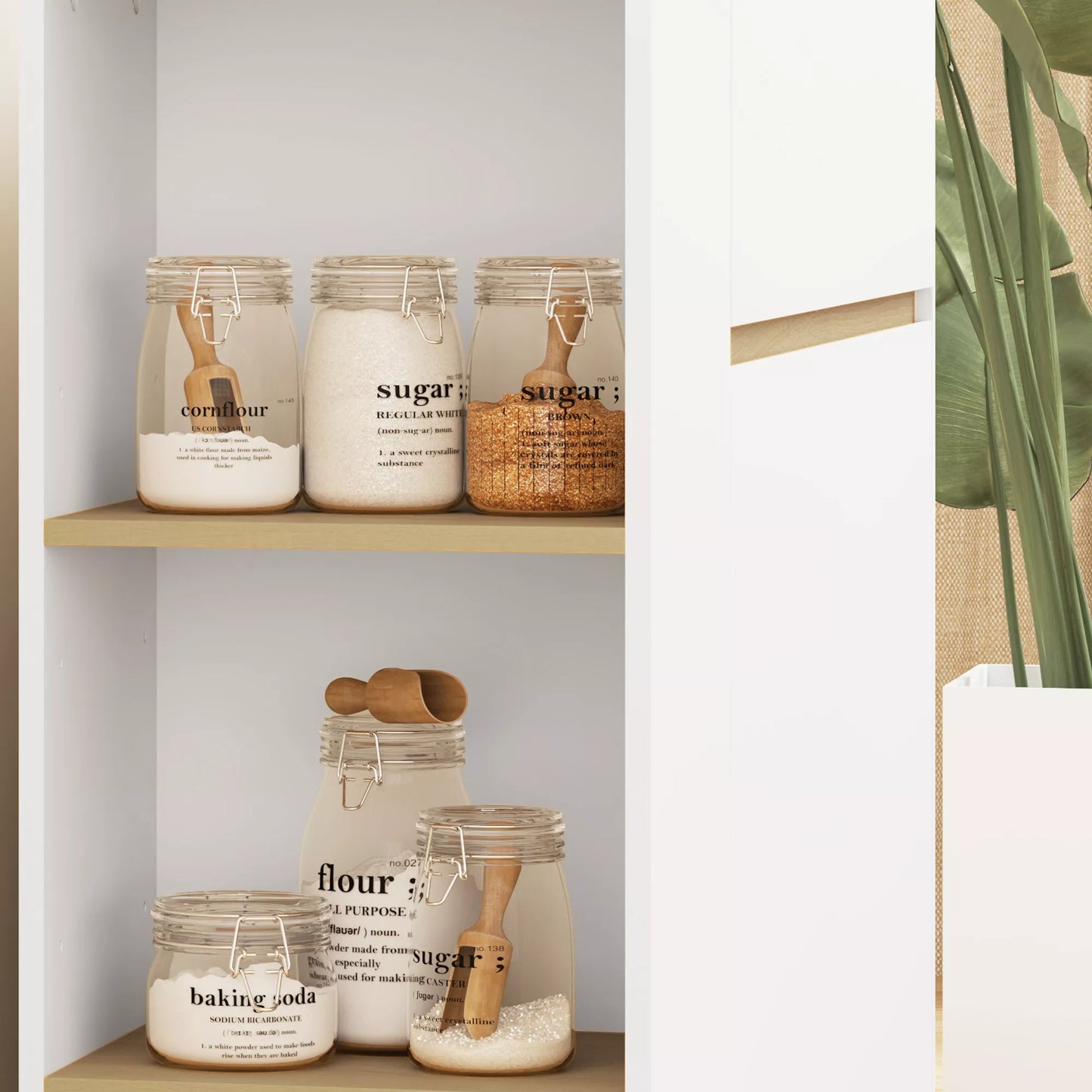 Komoda, didelis spintos skyrius, 3 lentynos, stalčius, 105 x 30 x 81,5 cm, balta/mediena