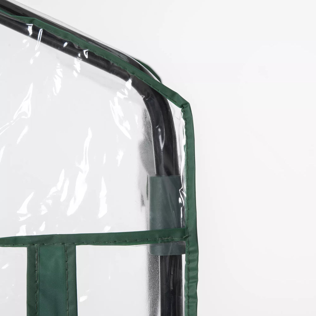 Plėvelės šiltnamis Mini šiltnamis su 5 lentynomis gėlėms ar daržovėms auginti Šiltnamis Skaidrus + žalias Plienas Plastikas 69 x 49 x 193 cm