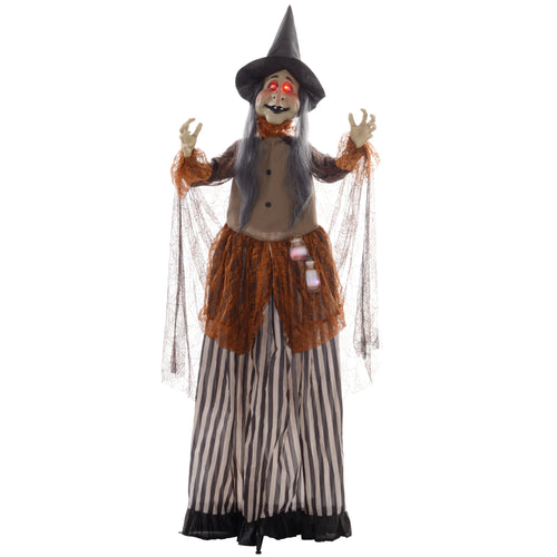 Halloweeno dekoracija raganos figūra su stebuklingų gėrimų buteliuku, 183 cm