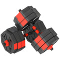 Hantelių rinkinys 6-in-1, reguliuojamas, 30 kg, raudonas