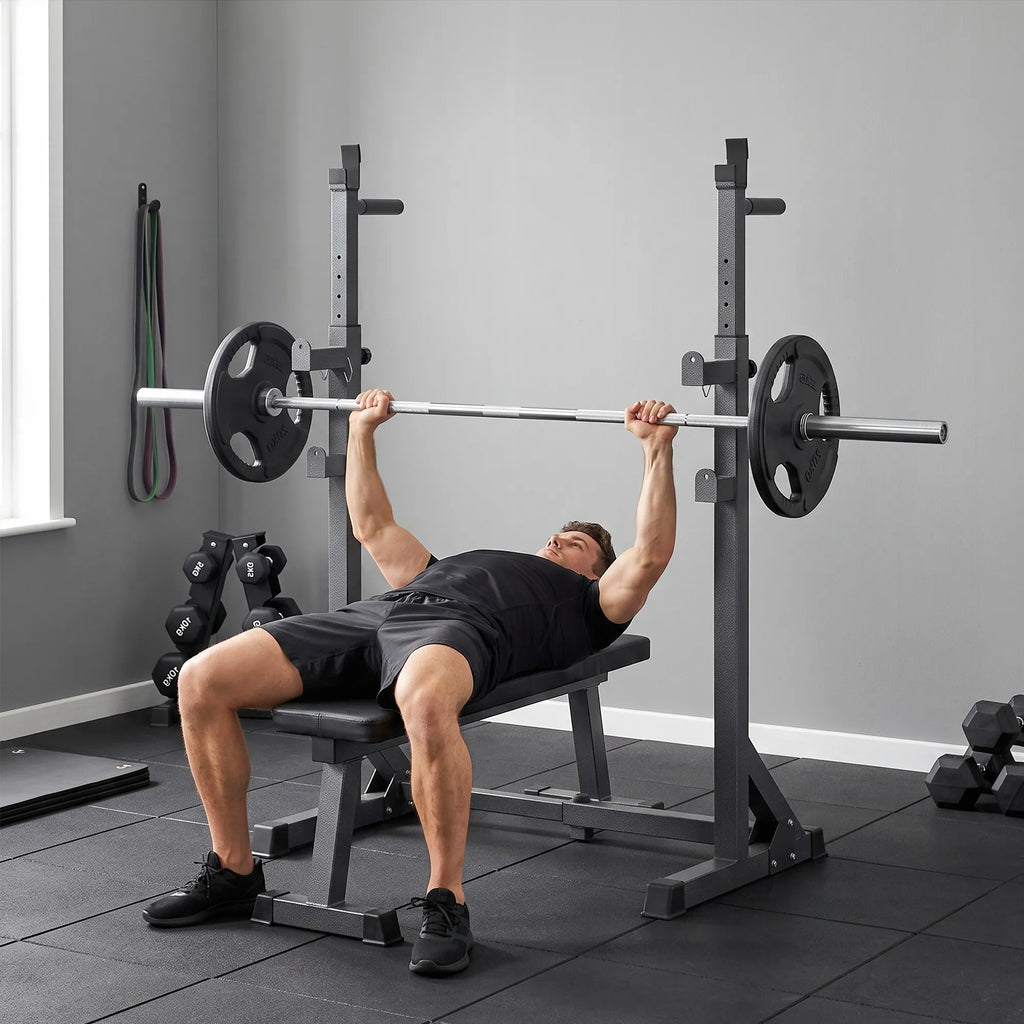 Hantelių stovas, reguliuojamo aukščio ir pločio, iki 150 kg