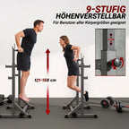 Hantelių stovas, reguliuojamo aukščio ir pločio, iki 150 kg