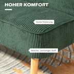 Dvivietė sofa, 117 cm, žalia