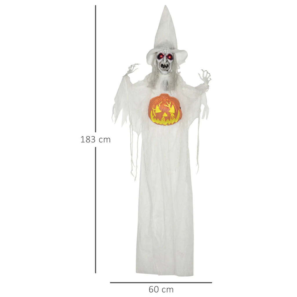 Vaiduoklio dekoracijos matmenys – 183 cm aukščio ir 60 cm pločio