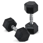Hexagon hanteliai 2 x 8 kg, juodi